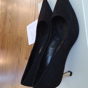 ZARA suede kitten heels